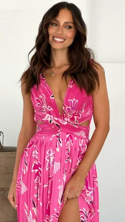 Main St Sale Dresses^Anita Maxi Dress - Pink Floral
