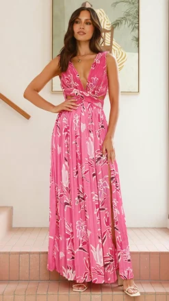 Main St Sale Dresses^Anita Maxi Dress - Pink Floral