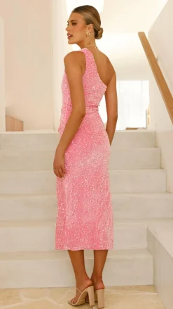 LILYWHYT Sale Dresses^Anna Maxi Dress - Pink Sequins