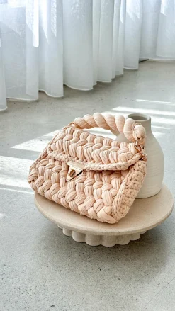 Adorne Bags^Annabel Chunky Plaited Handbag - Cream