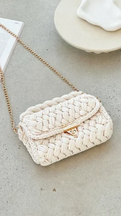 Adorne Bags|Bump Friendly^Annabel Chunky Plaited Handbag - Light Cream