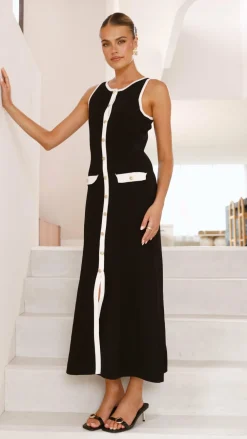 Fashion Allied Dresses|Maxi^Antoinette Maxi Dress - Black/White