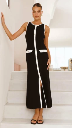 Fashion Allied Dresses|Maxi^Antoinette Maxi Dress - Black/White