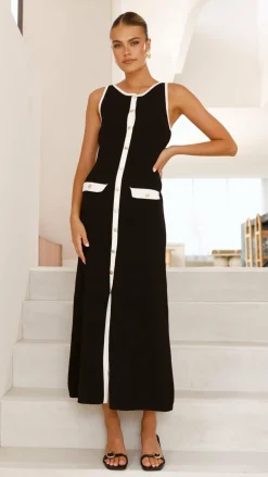 Fashion Allied Dresses|Maxi^Antoinette Maxi Dress - Black/White