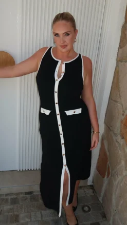 Fashion Allied Dresses|Maxi^Antoinette Maxi Dress - Black/White