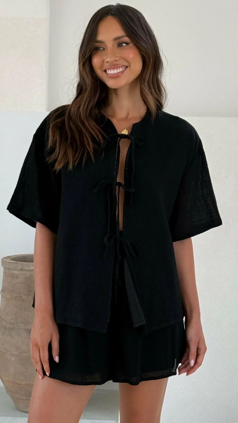 LILYWHYT Sets|Bottoms^Arana Shorts - Black
