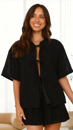 LILYWHYT Sets|Bottoms^Arana Shorts - Black