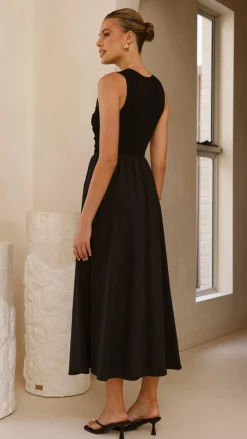 Style State Dresses|Midi^Aria Sleeveless Midi Dress - Black