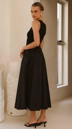 Style State Dresses|Midi^Aria Sleeveless Midi Dress - Black