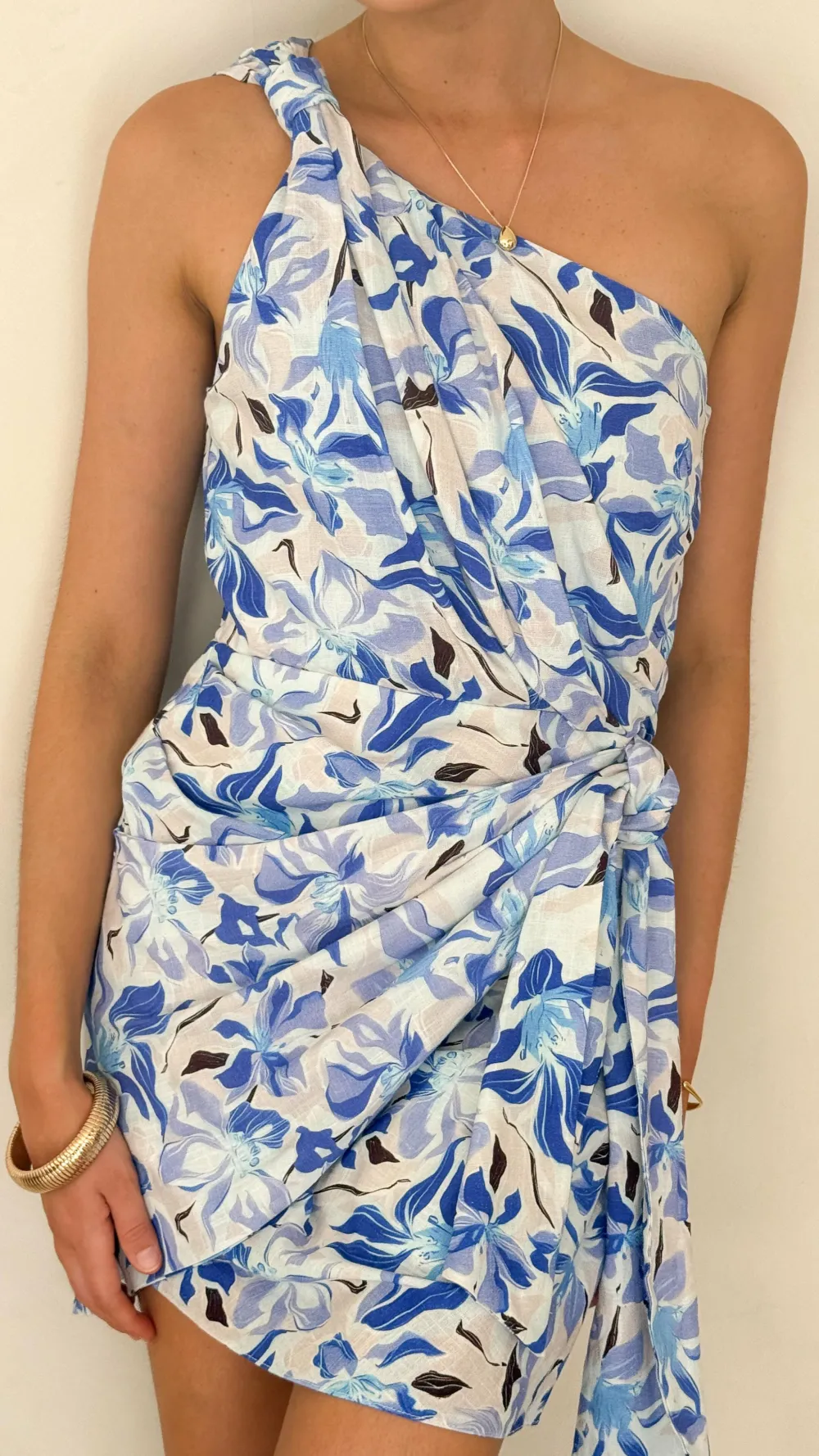 Main St Dresses|Mini^Ariana Mini Dress - Blue/White Print