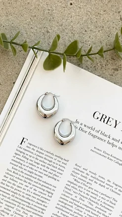 Your Accessory Shop Earrings|The Denim Edit^Arya Hoop Earrings - Silver
