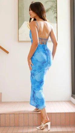 Sweet Acacia Dresses|Maxi^Ashley Maxi Dress - Dark Blue Floral