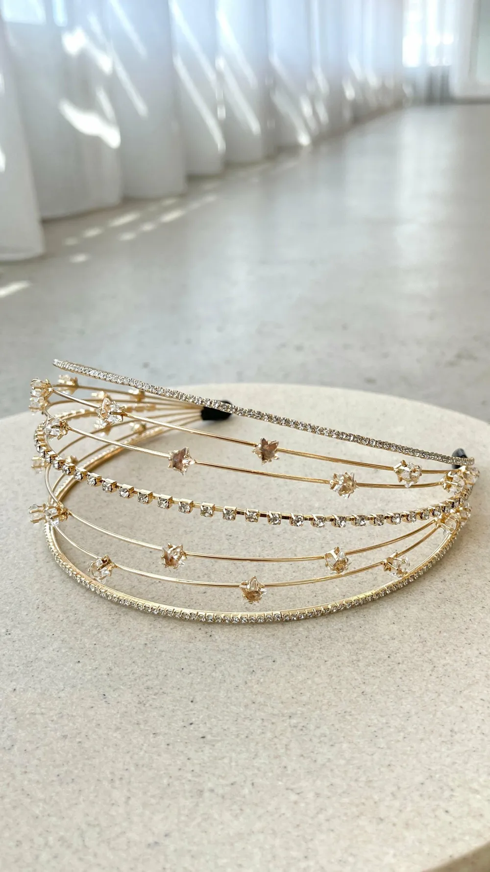 Morgan and Taylor Fascinators|Hair Accessories^Astra Headband - Gold