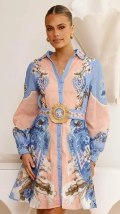 Bubblegum Dresses|Mini^Atiah Mini Dress - Willow Blue