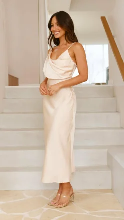 Alive Girl Je T'Aime|Dresses^Audrey Maxi Dress - Champagne