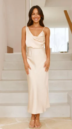 Alive Girl Je T'Aime|Dresses^Audrey Maxi Dress - Champagne