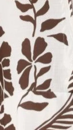 Desire Playsuits^Aurelia Playsuit - Brown/White Print