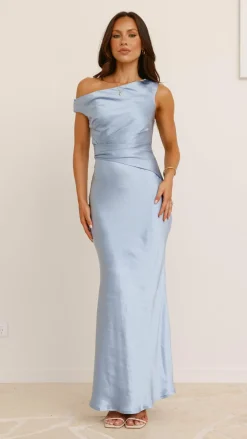 LILYWHYT Mon Cheri|Dresses^Auria Off Shoulder Maxi Dress - Blue