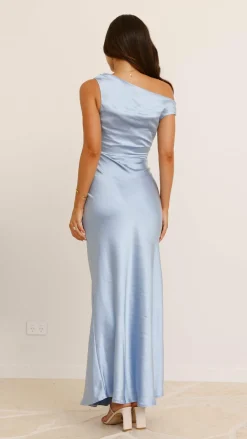 LILYWHYT Mon Cheri|Dresses^Auria Off Shoulder Maxi Dress - Blue