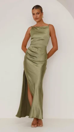 SASHA (BNE) Mon Cheri|Dresses^Ava Maxi Dress - Olive