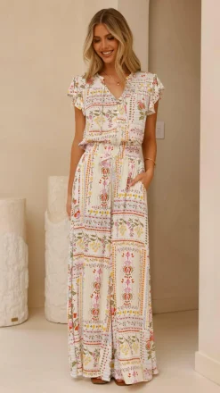 Iris Maxi Sets|Bottoms^Avery Wide Leg Pants - Leah Print