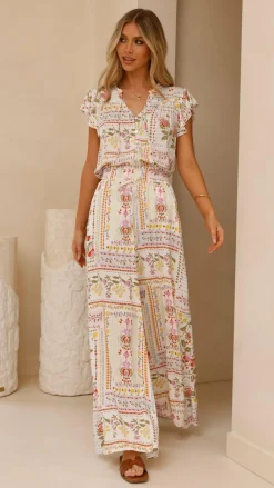 Iris Maxi Sets|Bottoms^Avery Wide Leg Pants - Leah Print