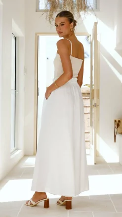 Iris Maxi Bottoms^Avery Wide Leg Pants - White