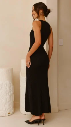 Alive Girl Knit Dresses|Knitwear^Aylah Knit Midi Dress - Black