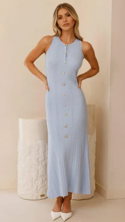 Alive Girl Knit Dresses|Knitwear^Aylah Knit Midi Dress - Blue