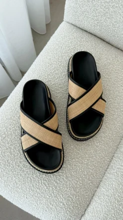 Billini Billini|Sandals & Slides^Aysha Slide - Natural Raffia