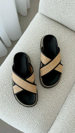 Billini Billini|Sandals & Slides^Aysha Slide - Natural Raffia