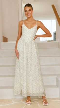 LILYWHYT Sale Dresses^Azura Maxi Dress - Green Floral