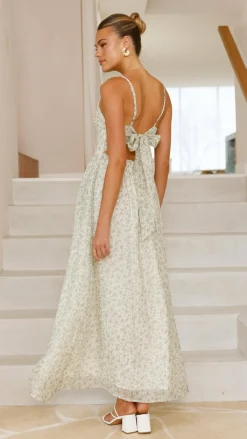 LILYWHYT Sale Dresses^Azura Maxi Dress - Green Floral