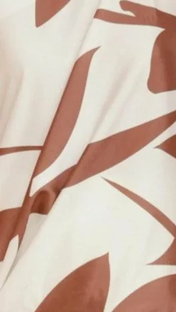 Amore Agencies Tops^Bailey Off Shoulder Top - White / Brown