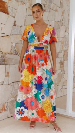 Pink Diamond Dresses|Maxi^Baker Maxi Dress - Multi Floral