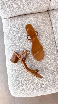 Billini Billini|Heels^Balton Mule Heel - Sugar Brown / Natural