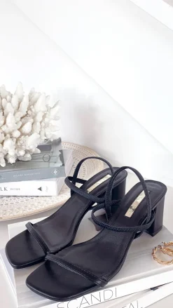 Billini Billini|Heels^Balton Mule Heels - Black