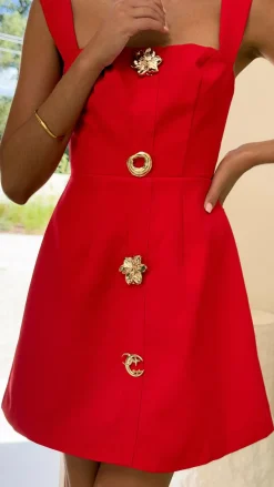SASHA (BNE) Dresses|Mini^Banksia Mini Dress - Red