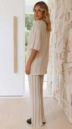 Burans Sets|Bottoms^Bayu Knit Pants - Cream