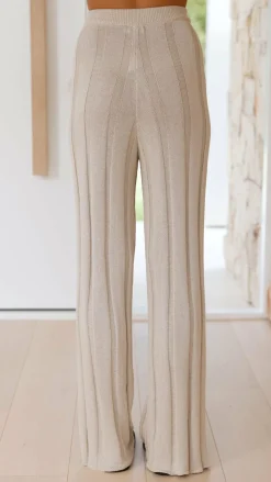 Burans Sets|Bottoms^Bayu Knit Pants - Cream