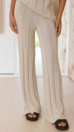 Burans Sets|Bottoms^Bayu Knit Pants - Cream