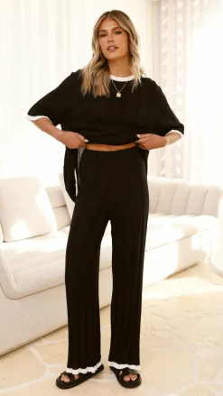 Burans Knit Tops|Knitwear^Bayu Knit Top - Black/White