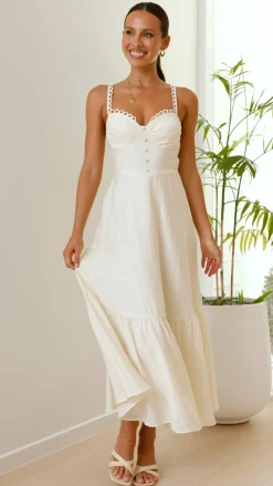 LILYWHYT Sale Dresses^Beatrix Maxi Dress - Butter