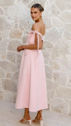SASHA (BNE) Dresses|Midi^Bentley Off Shoulder Midi Dress - Pink