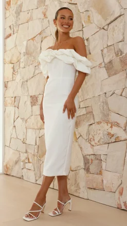 Main St Hen'S Collection|Dresses^Bernadette Midi Dress - White