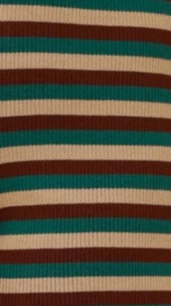 By Frankie Sets|Bottoms^Bianca Knit Ribbed Shorts - Green Stripe