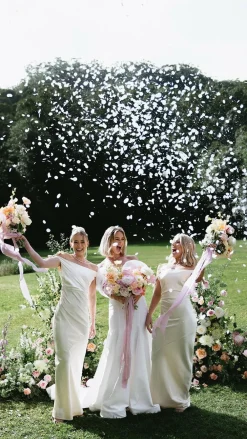 Willow Bud Bridal Accessories|Bridal Accessories^Biodegradable Confetti Cannon – Pink & White Hearts