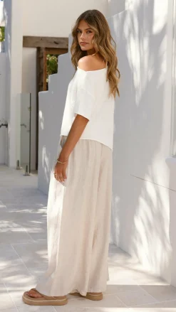Fashion Allied Tops^Blair Off Shoulder Tee - White