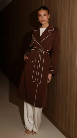 Style State Jackets|Coats^Blanca Trench Coat - Espresso
