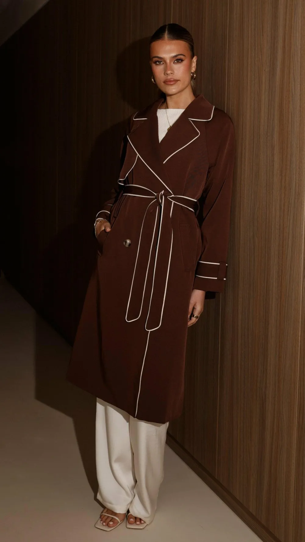 Style State Jackets|Coats^Blanca Trench Coat - Espresso